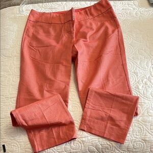 The Limited Salmon colored  Ankle Cropped Pants Relaxed Fit size 4